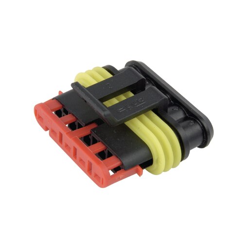 Waterdichte connector Superseal AMP 1.5 female 5-polig